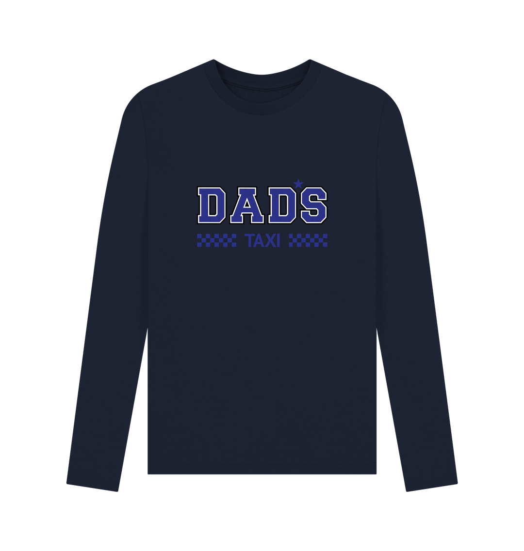Navy Blue Printed Long Sleeve T Shirt Front
