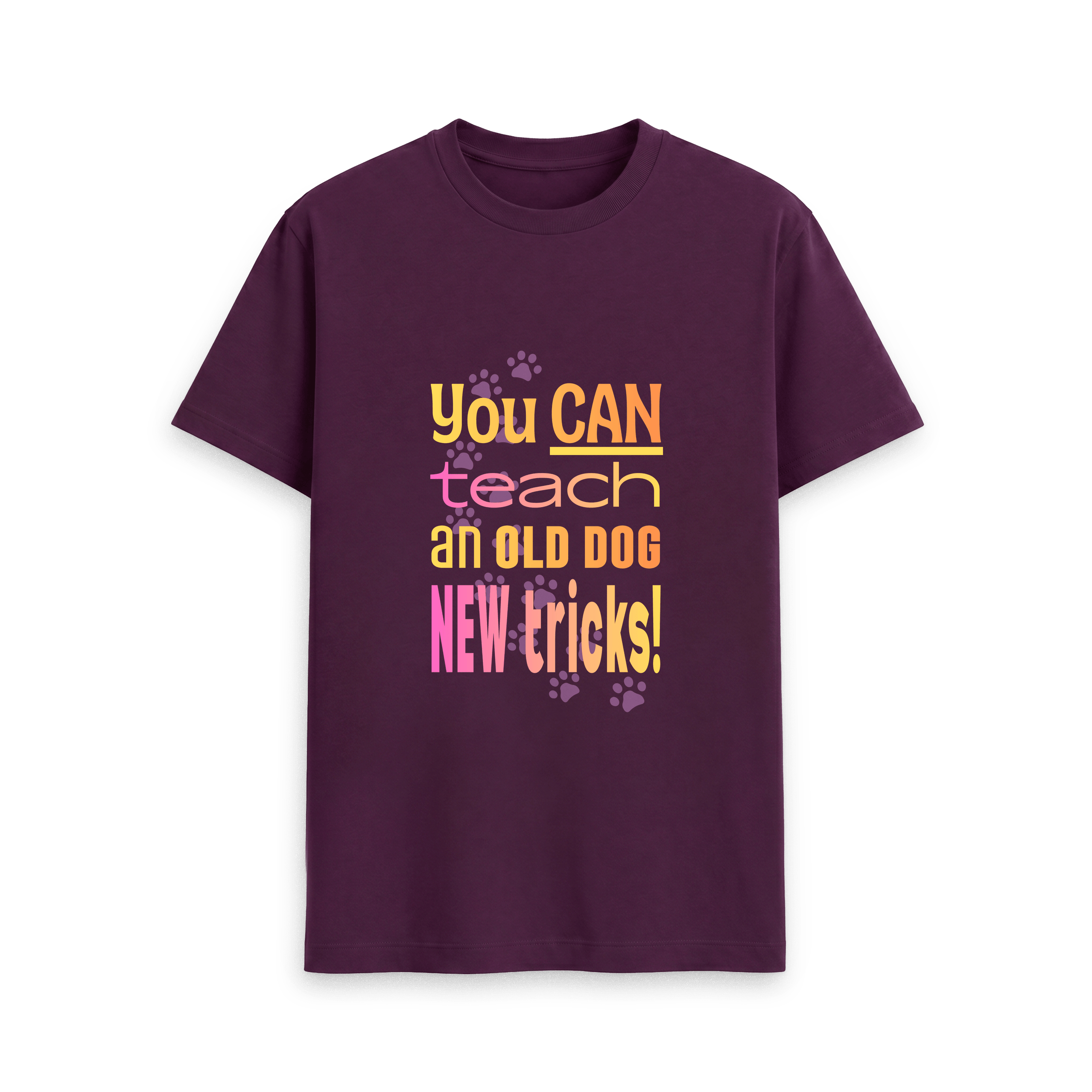Purple Printed T-shirt Front
