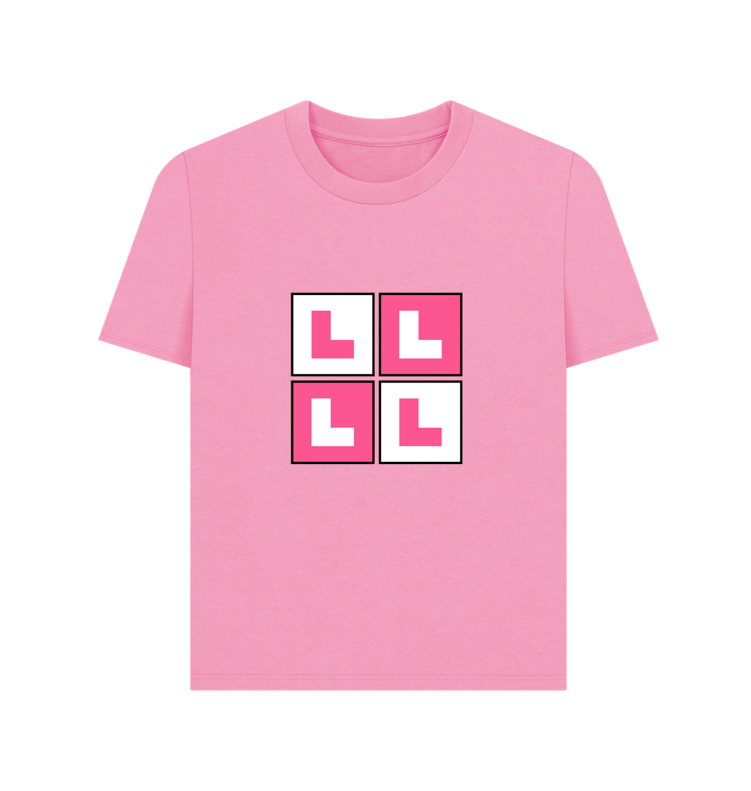 Rose Pink Printed T-shirt Front