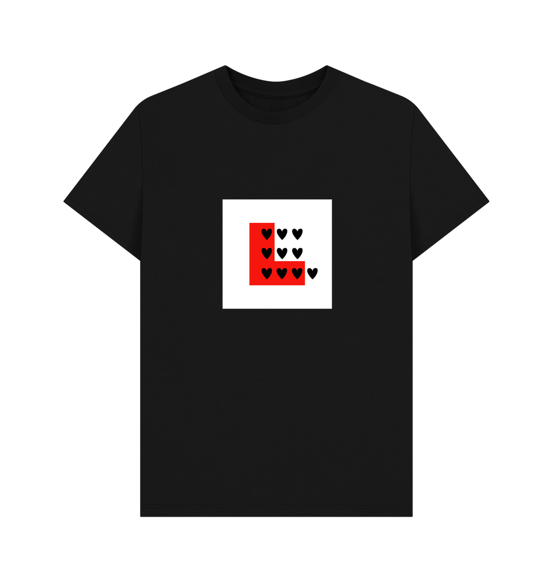Black Printed T-shirt Front