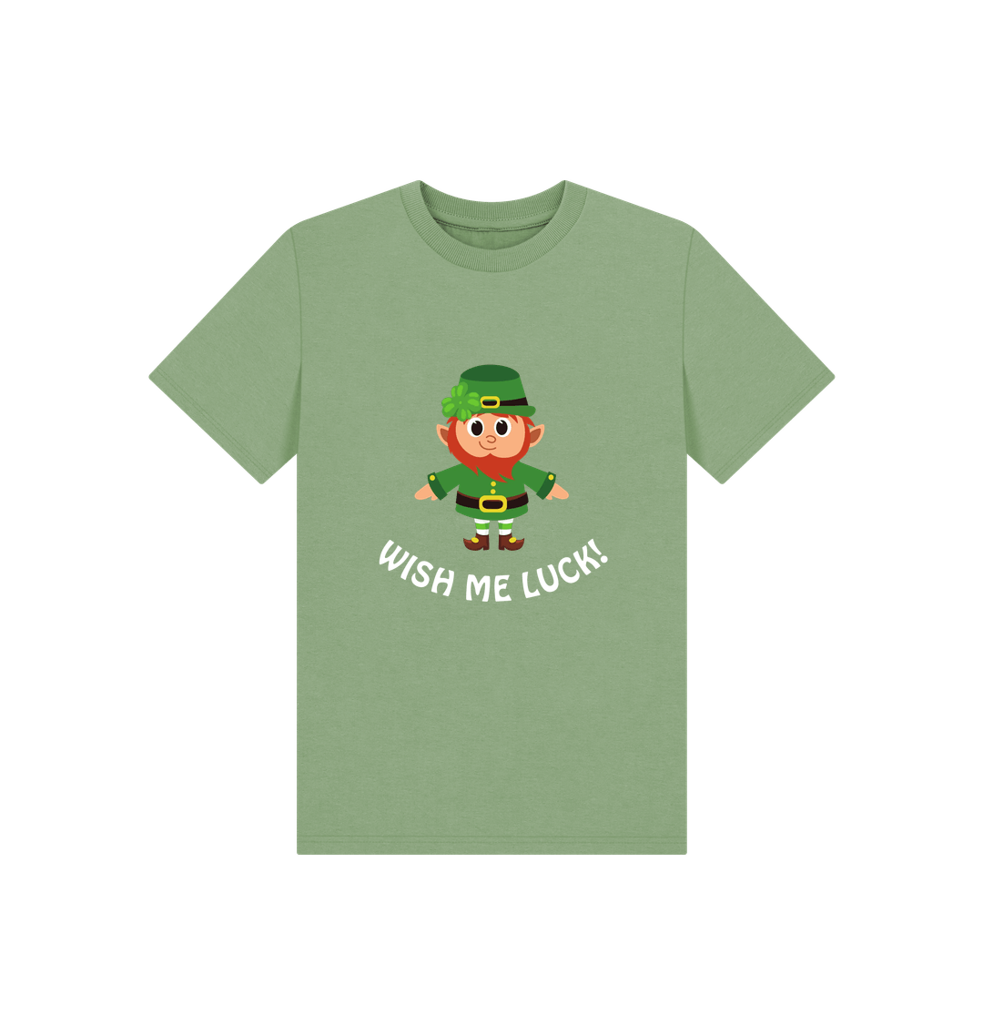 Sage Printed Kids T-Shirt Front