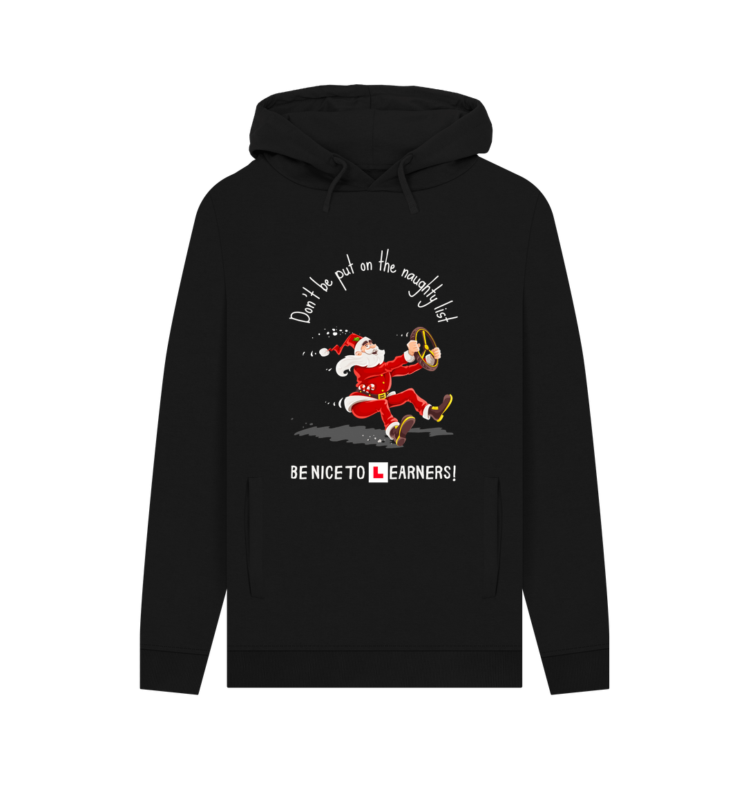 Black Don't be put on the naughty list - unisex Xmas hoodie