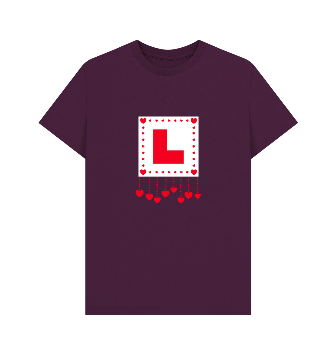 Purple Printed T-shirt Front