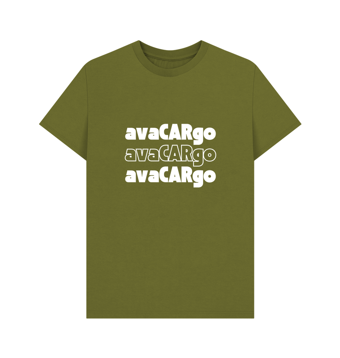 Moss Green Printed T-shirt Front