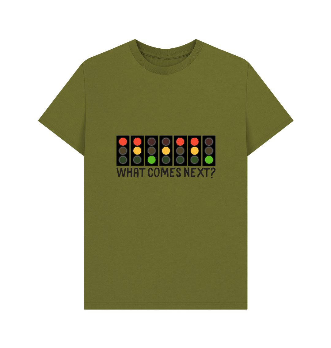 Moss Green Printed T-shirt Front