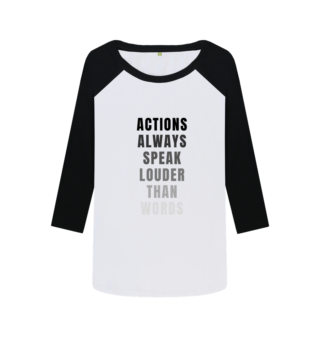 Black-White Printed Baseball T-shirt Front