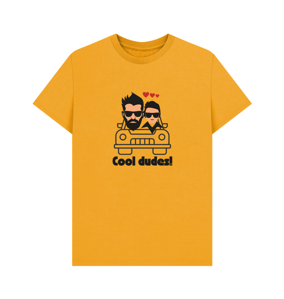 Mustard Printed T-shirt Front