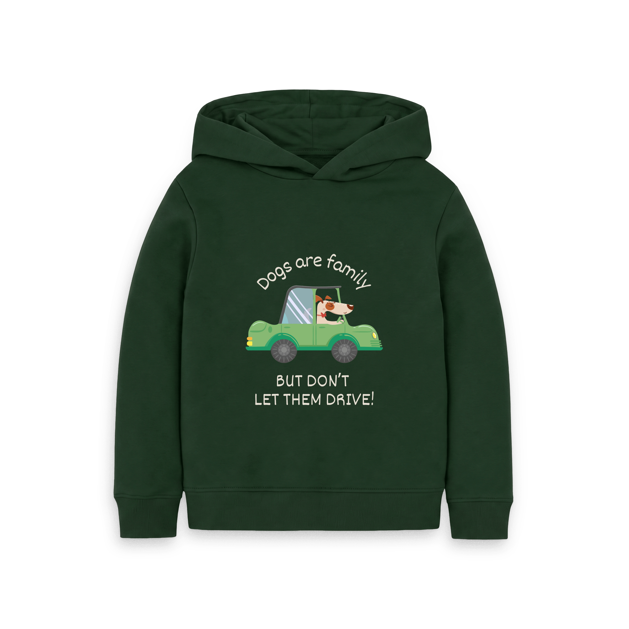 Evergreen Printed Kids Hoodie Front