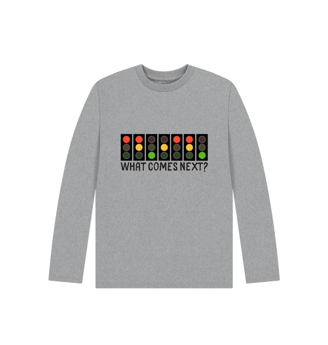 Athletic Grey Printed Kids T-Shirt Front