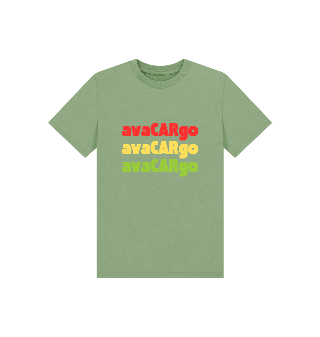 Sage Printed Kids T-Shirt Front