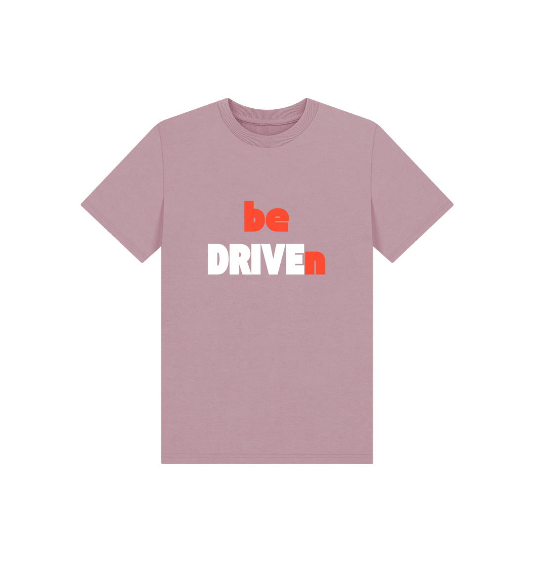 Mauve Printed Kids T-Shirt Front