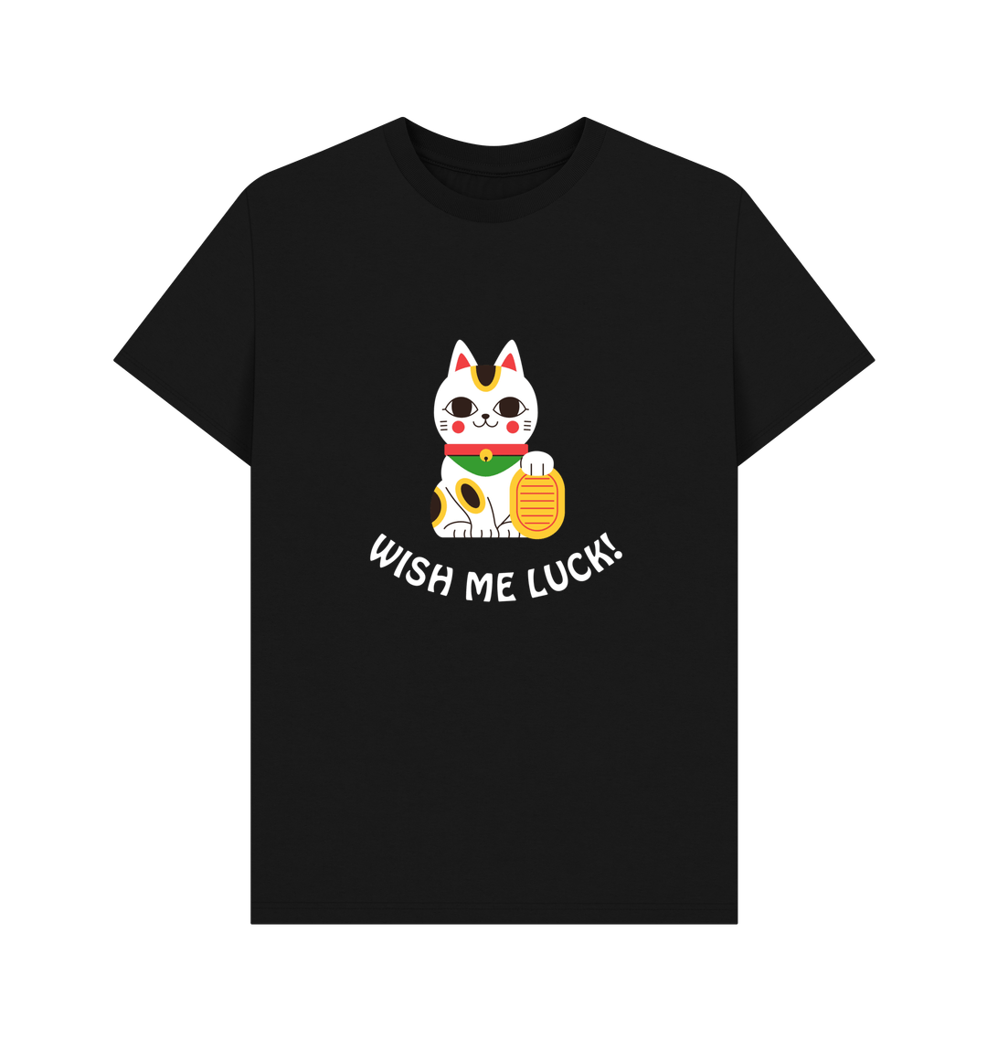 Black Printed T-shirt Front