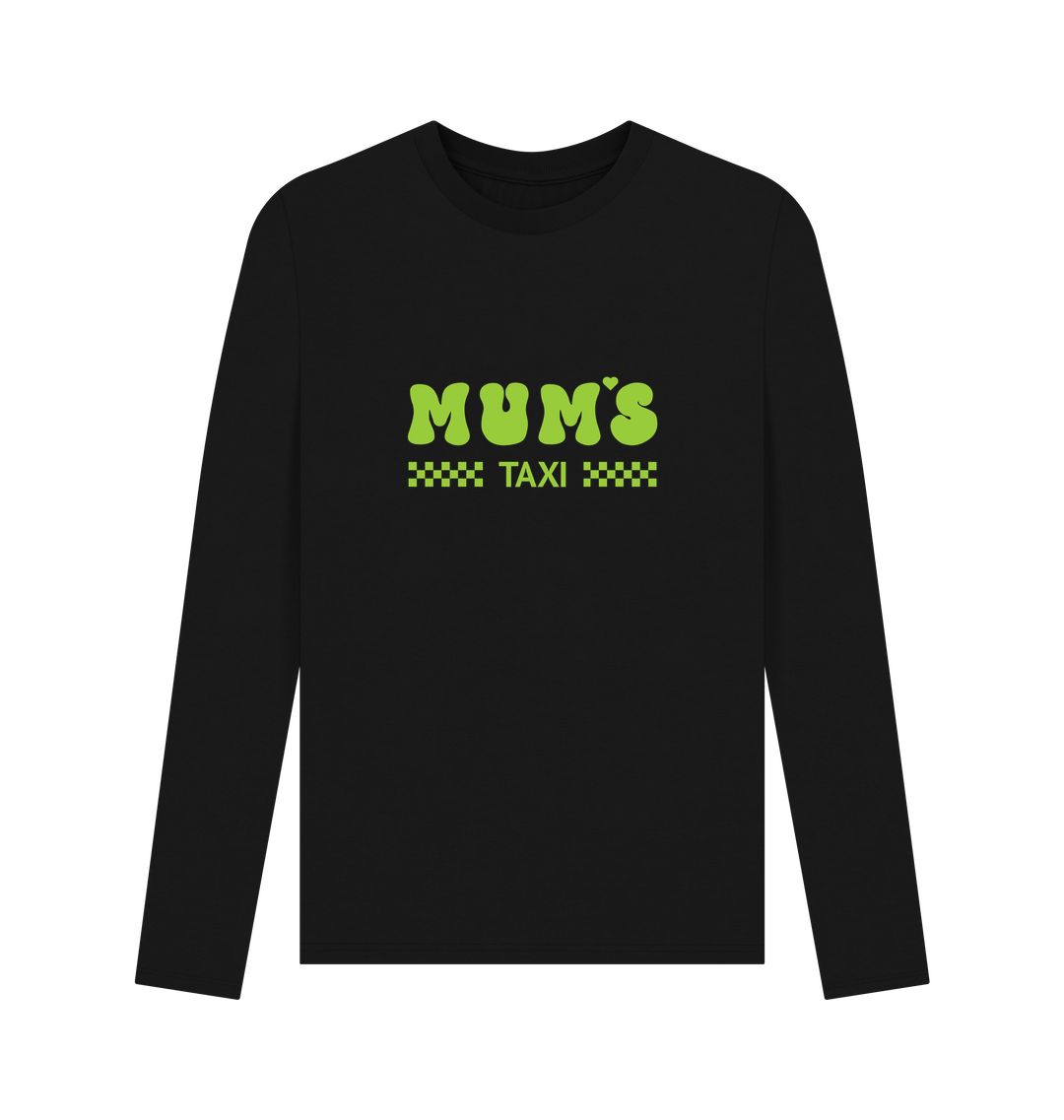 Black Printed Long Sleeve T Shirt Front