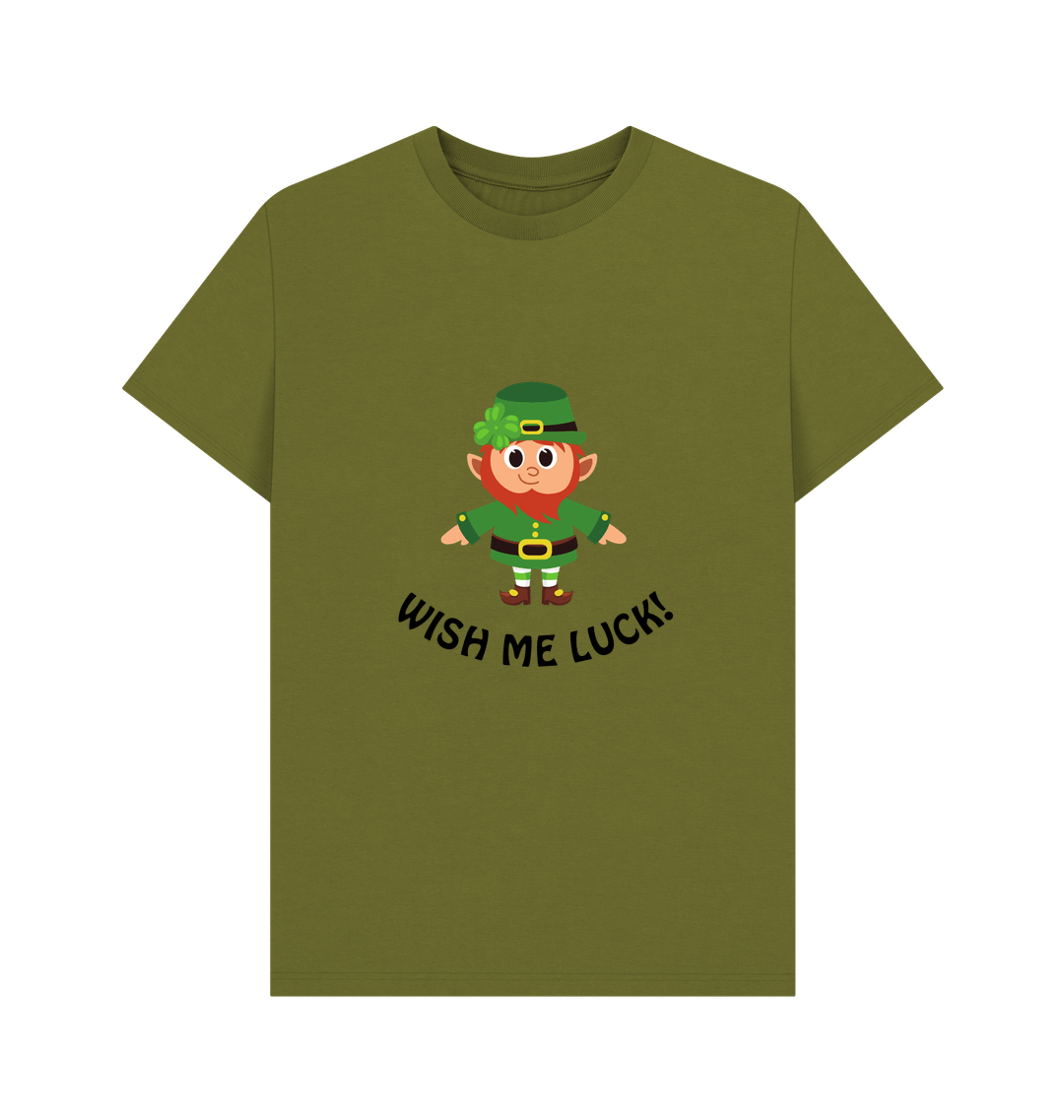 Moss Green Printed T-shirt Front