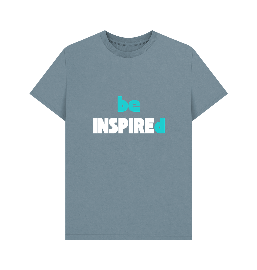Stone Blue Printed T-shirt Front