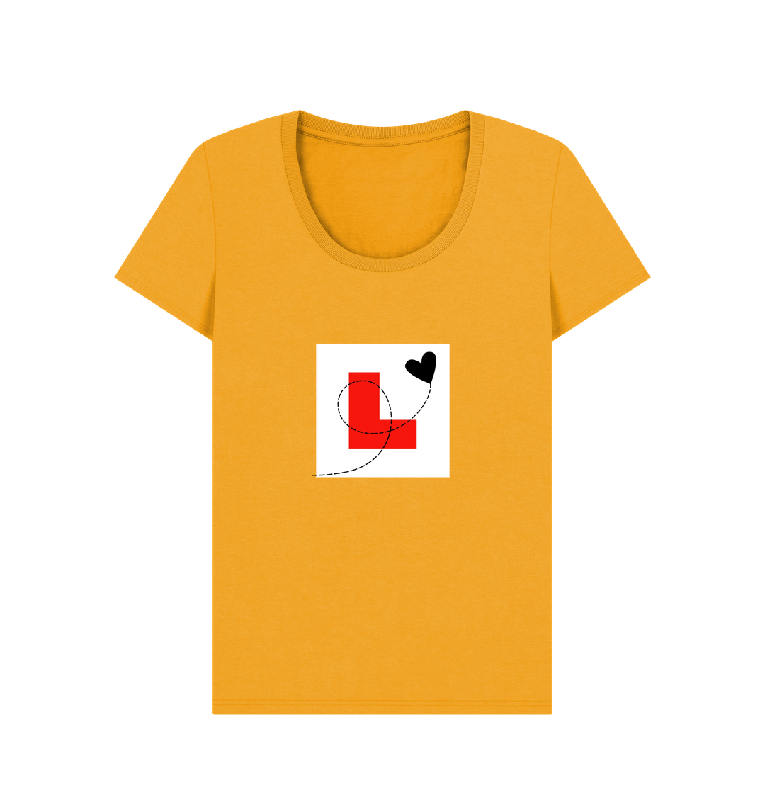 Mustard Printed T-shirt Front
