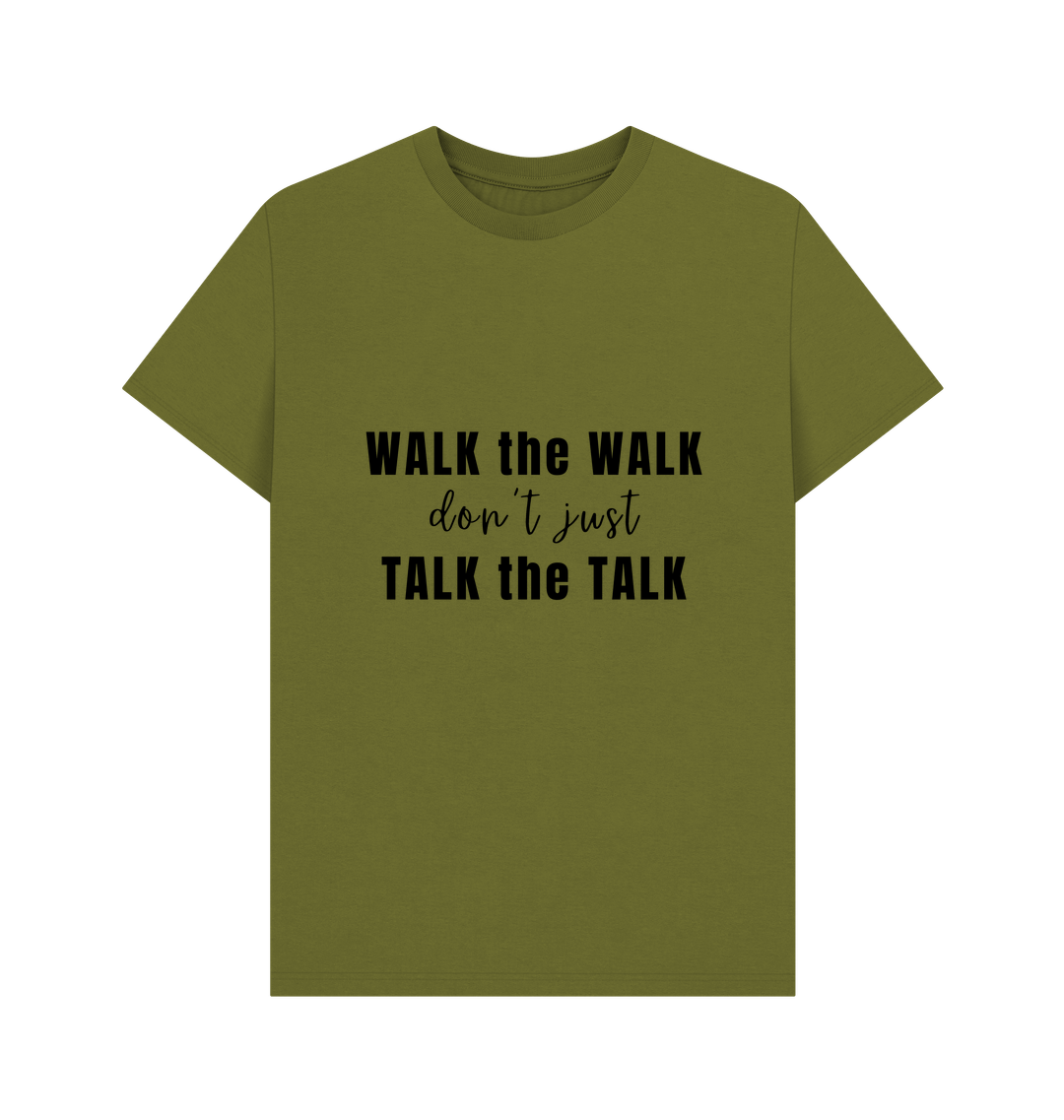 Moss Green Printed T-shirt Front