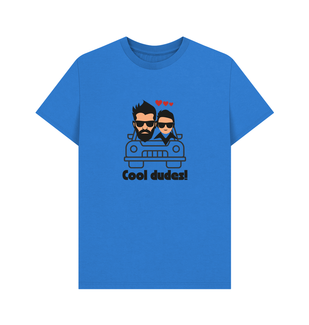 Bright Blue Printed T-shirt Front