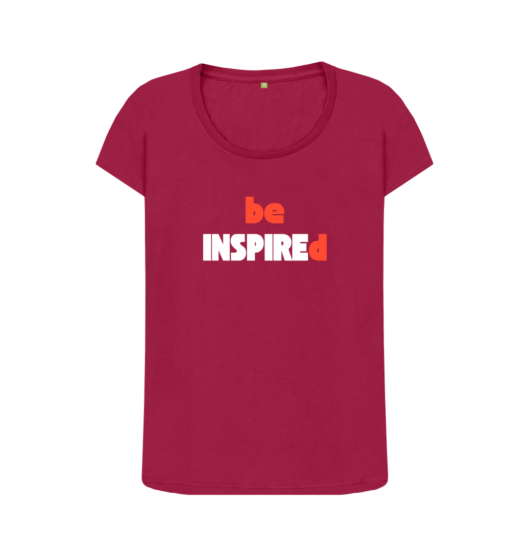 Cherry be INSPIREd - scoop neck t-shirt