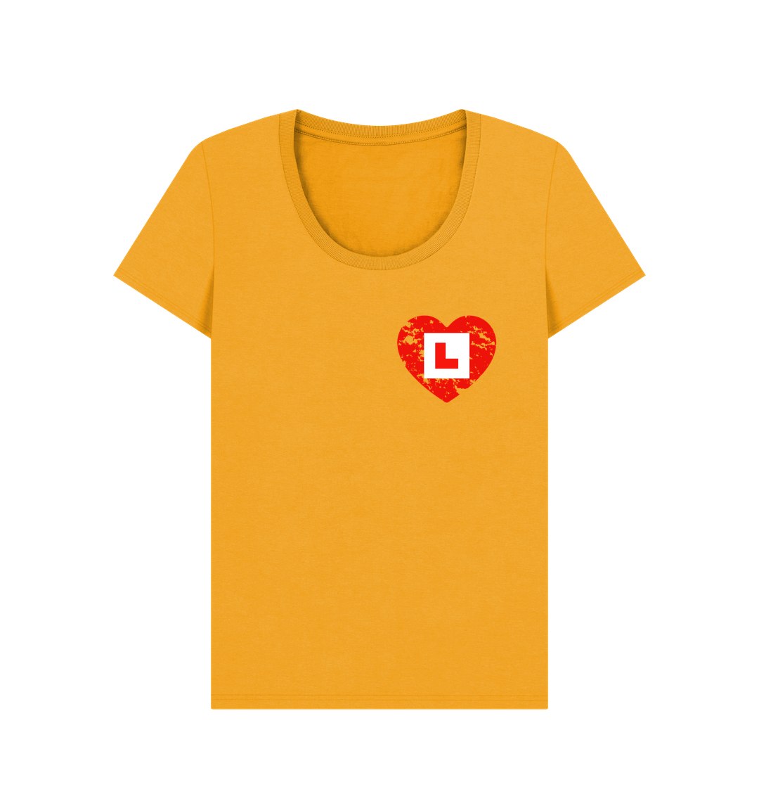 Mustard Printed T-shirt Front