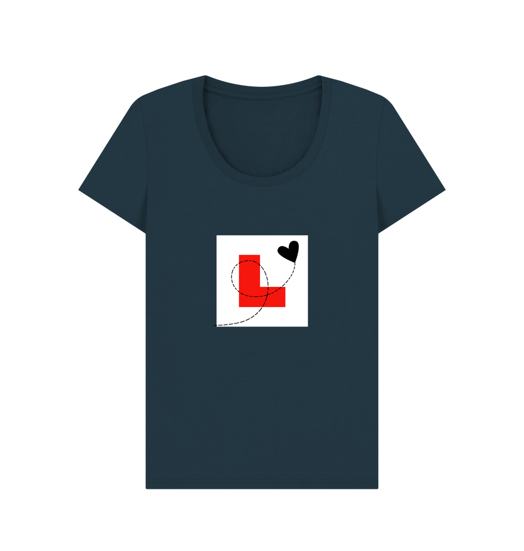 Denim Blue Printed T-shirt Front