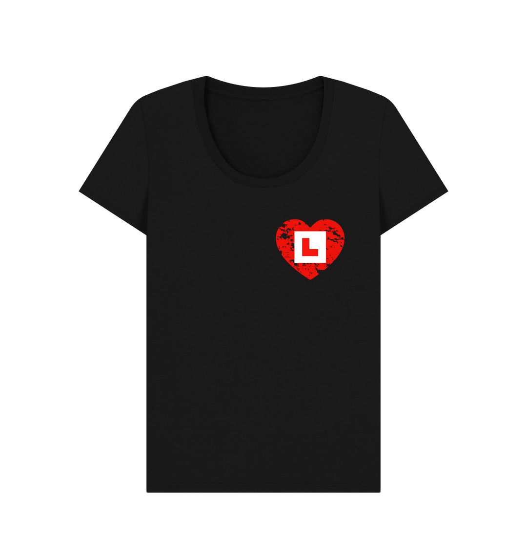 Black Printed T-shirt Front