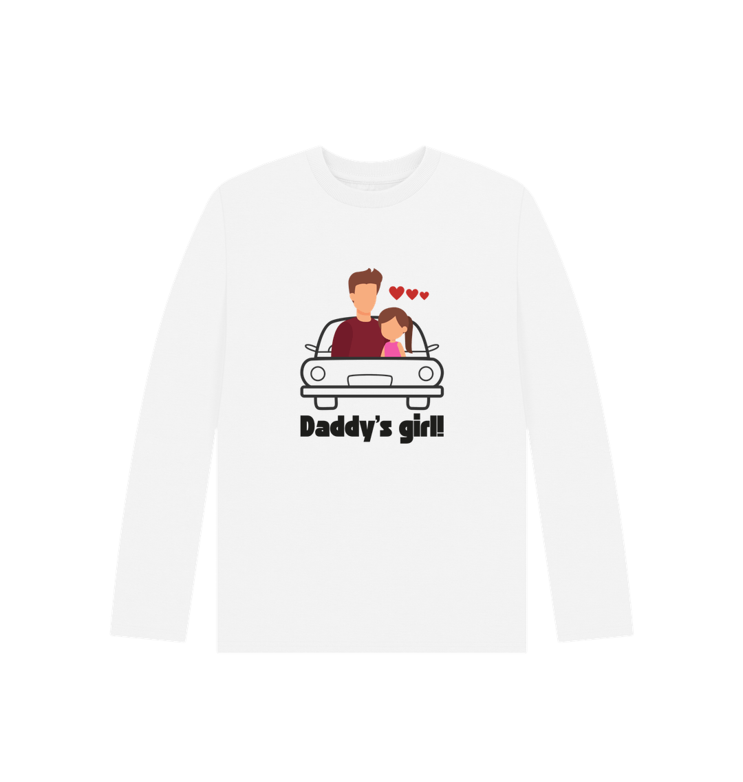 White Printed Kids T-Shirt Front