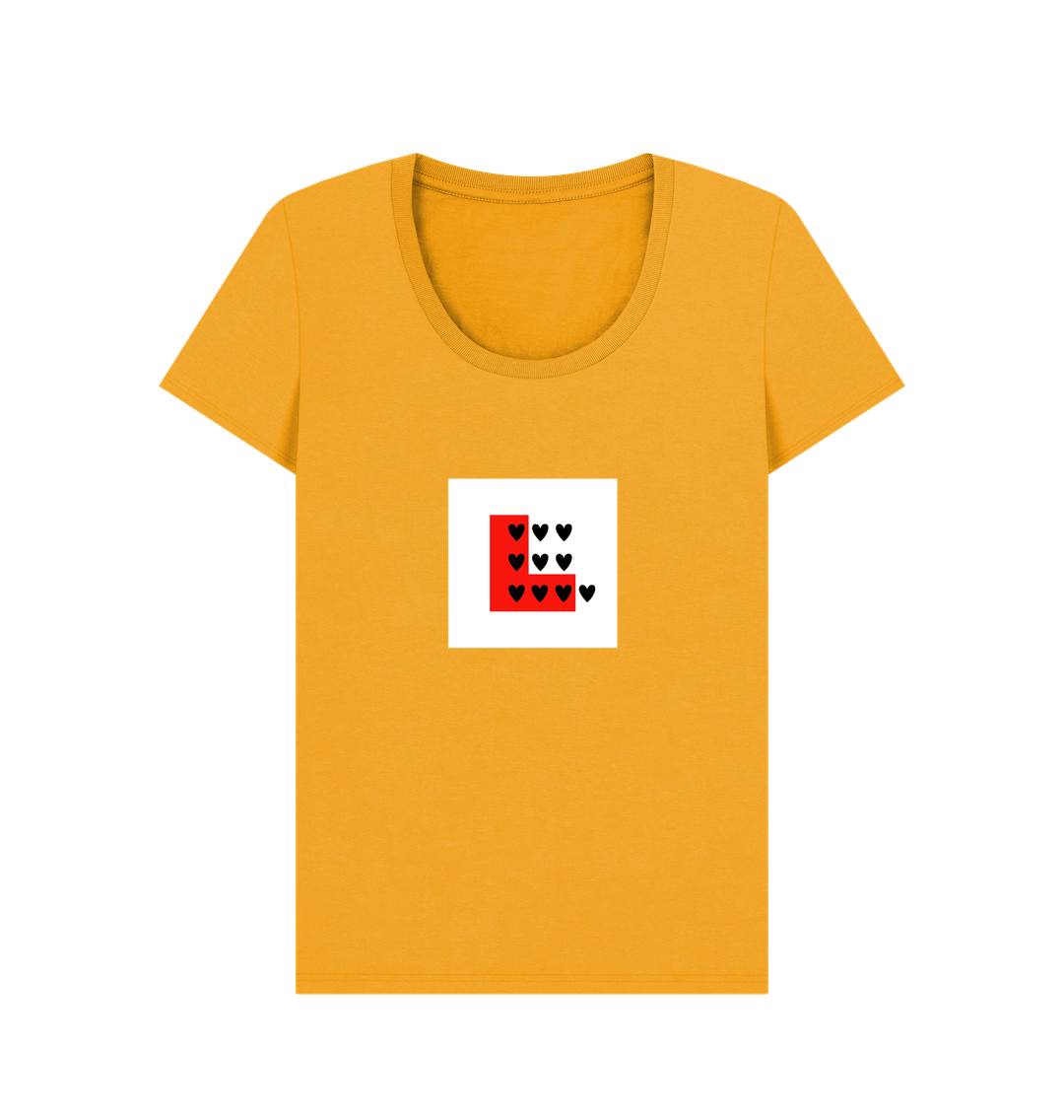 Mustard Printed T-shirt Front