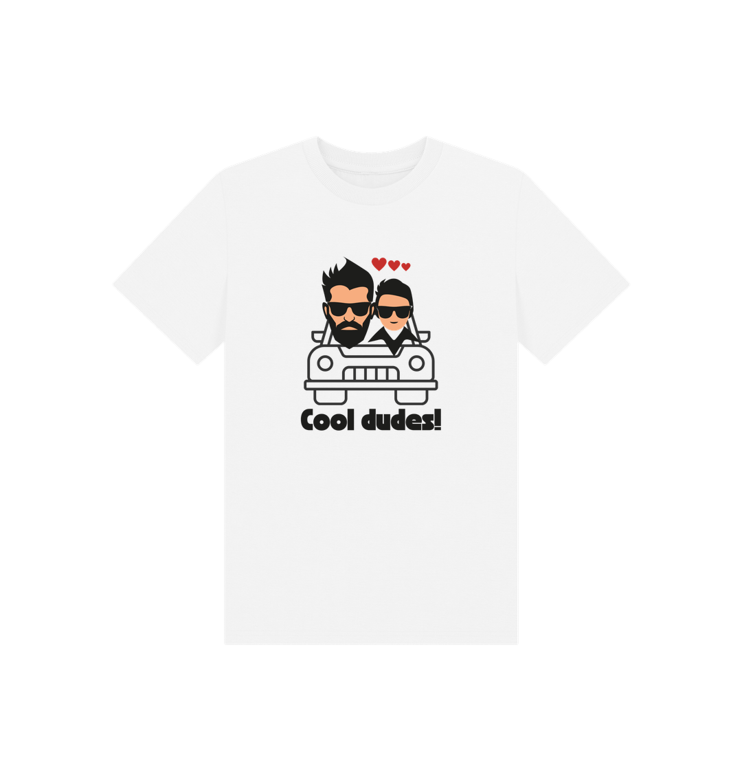 White Printed Kids T-Shirt Front