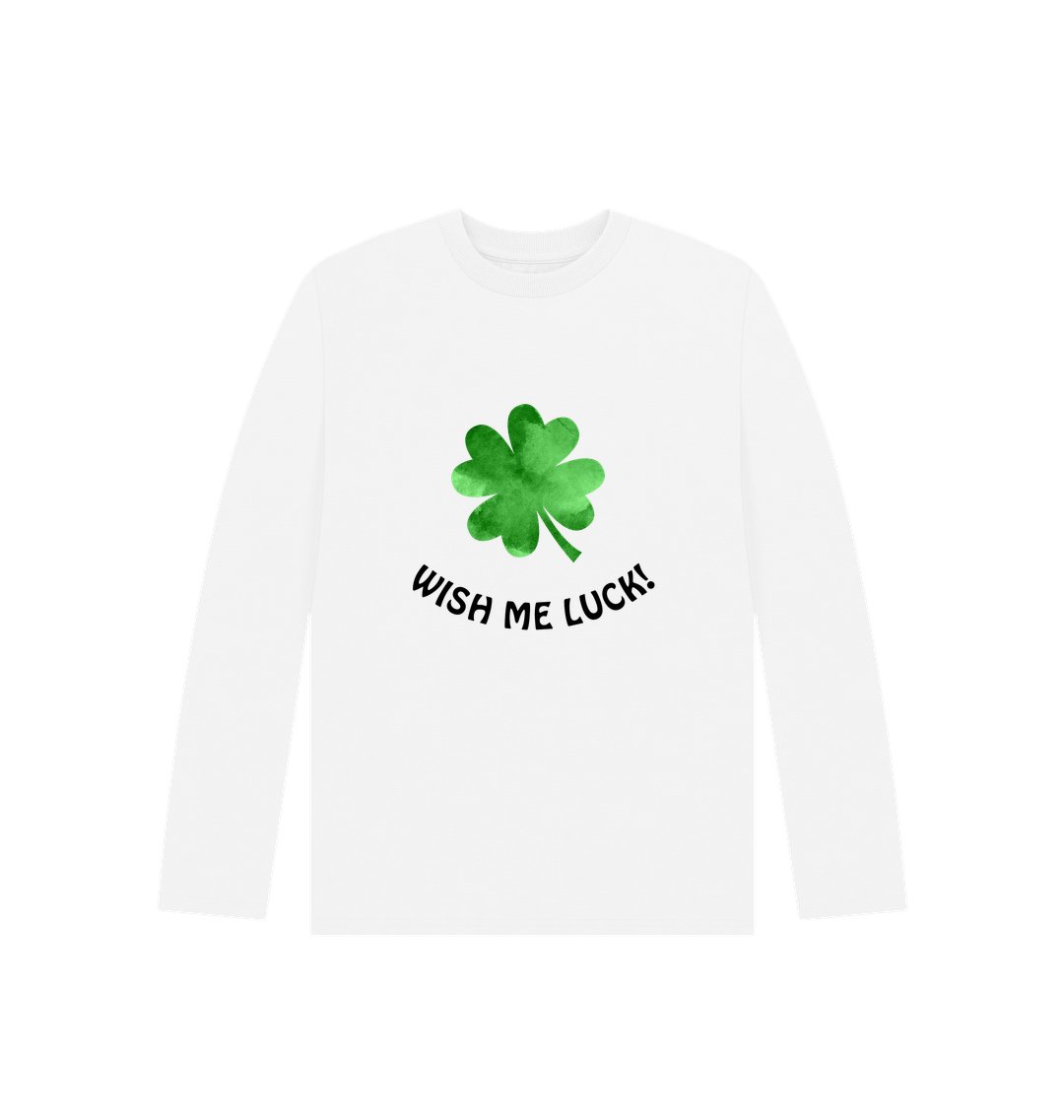 White Printed Kids T-Shirt Front