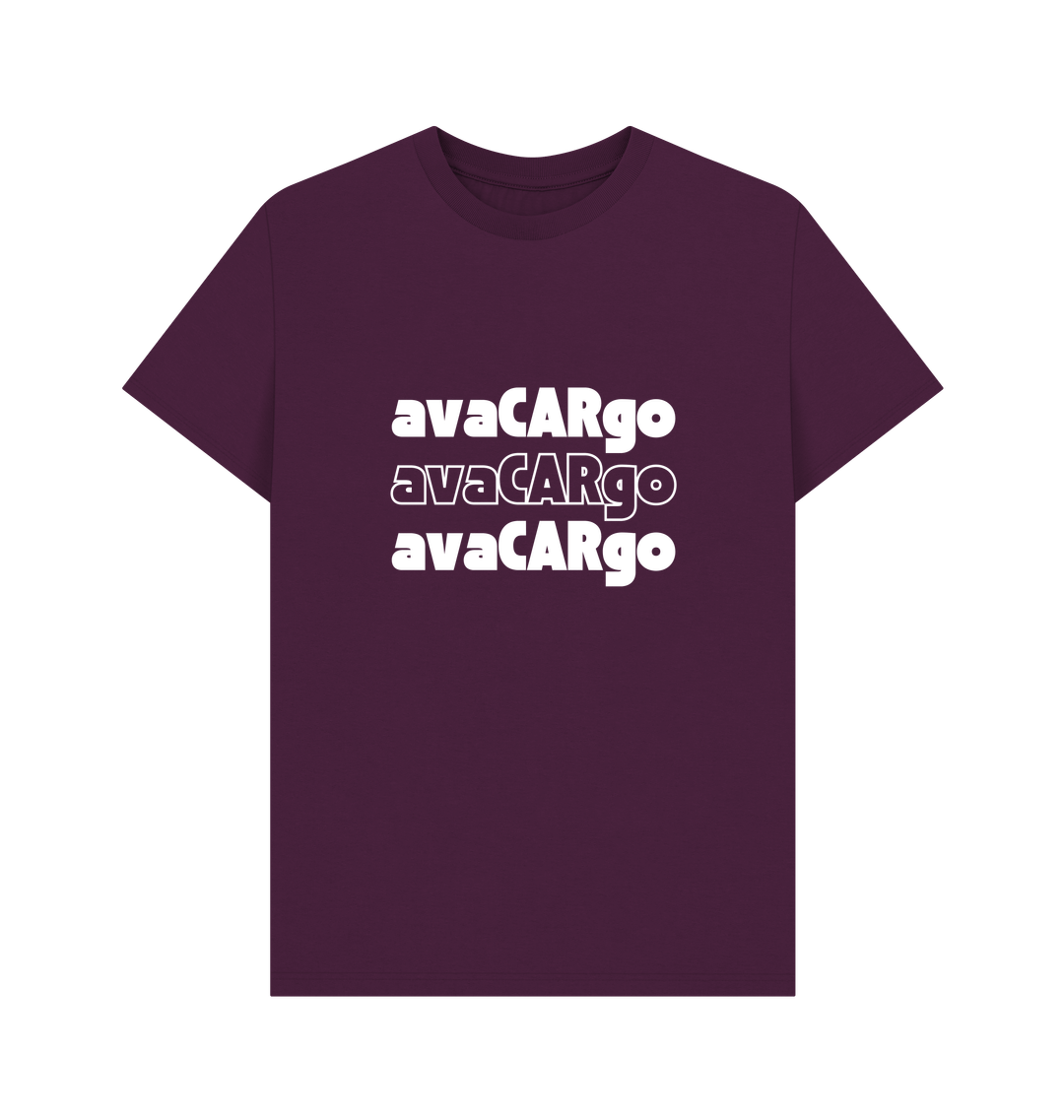 Purple Printed T-shirt Front