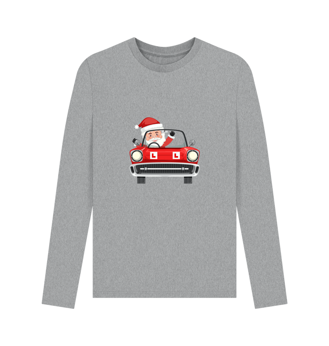 Athletic Grey Printed Long Sleeve T Shirt Front