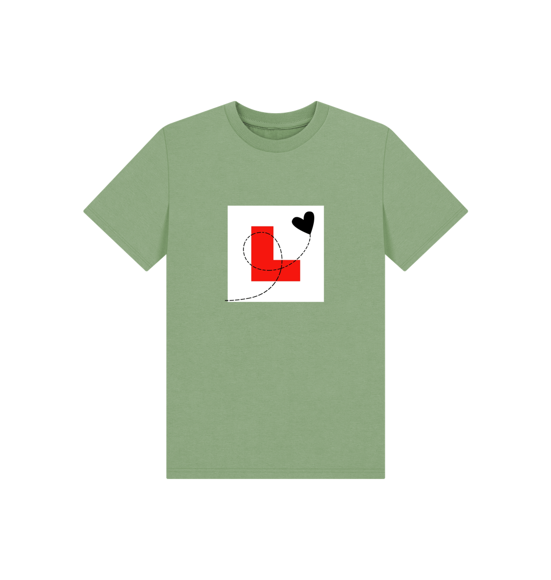 Sage Printed Kids T-Shirt Front