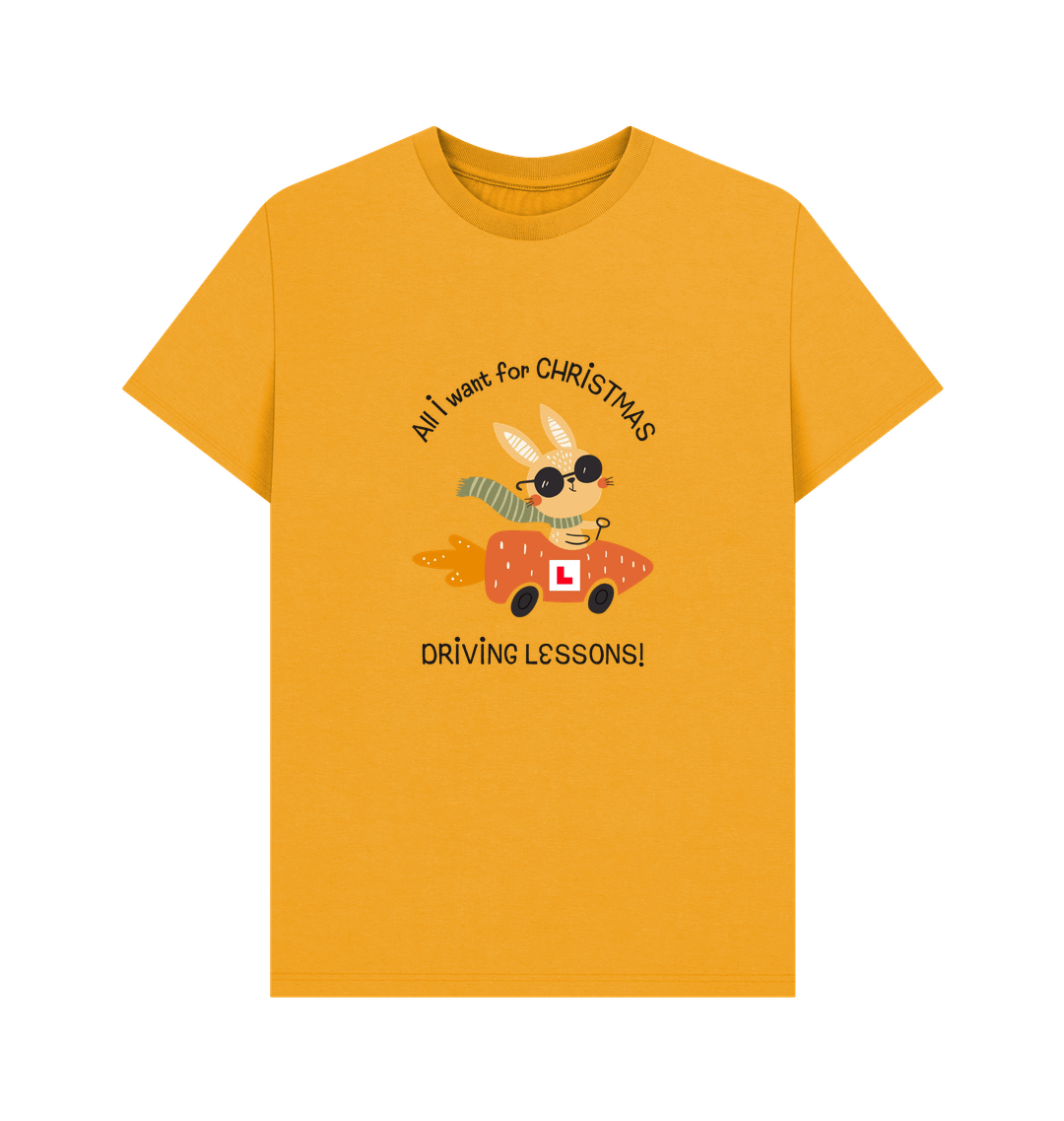 Mustard Printed T-shirt Front