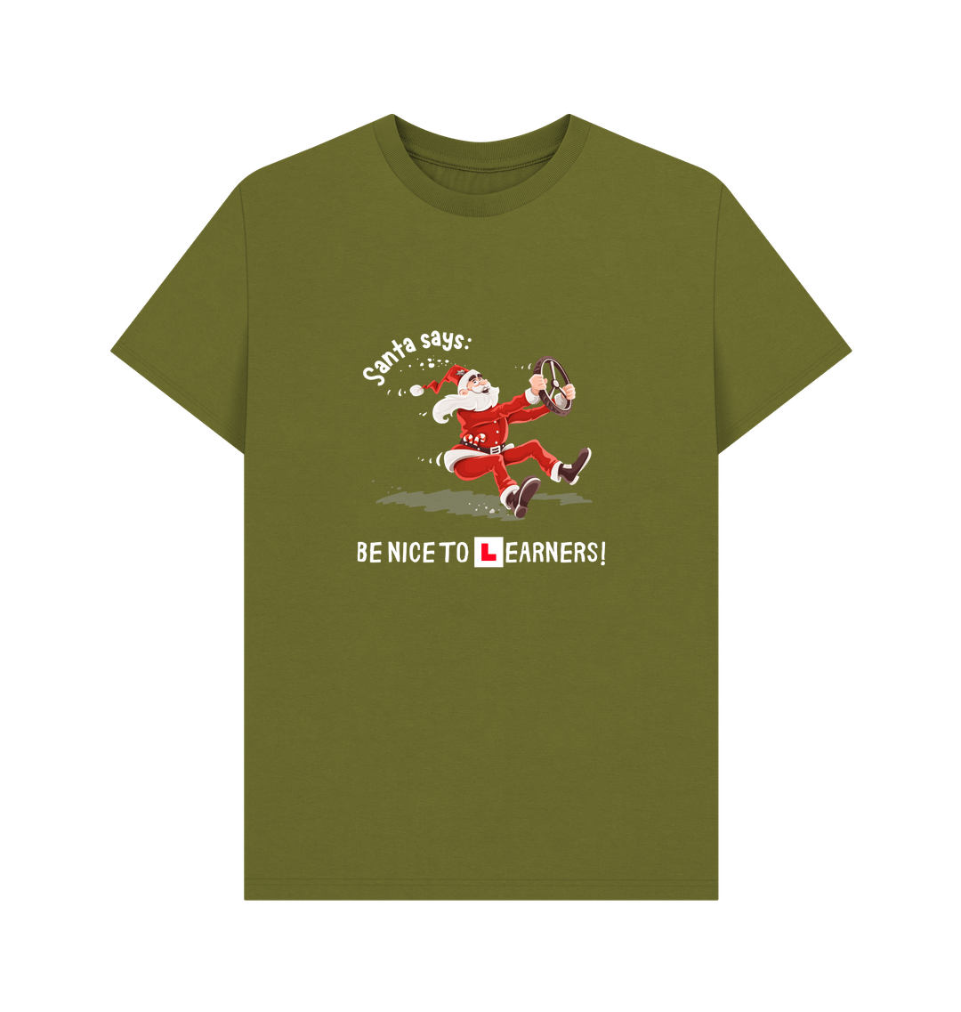Moss Green Printed T-shirt Front