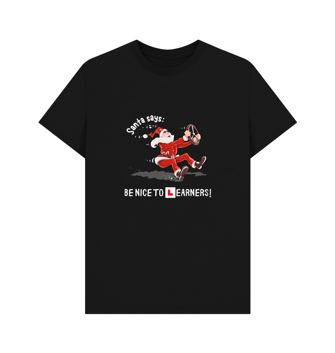 Black Printed T-shirt Front