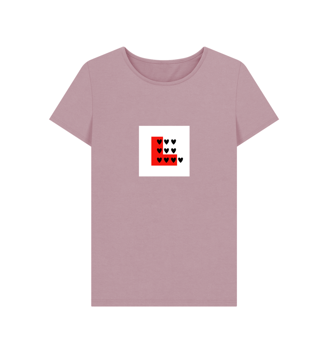 Mauve Printed T-shirt Front