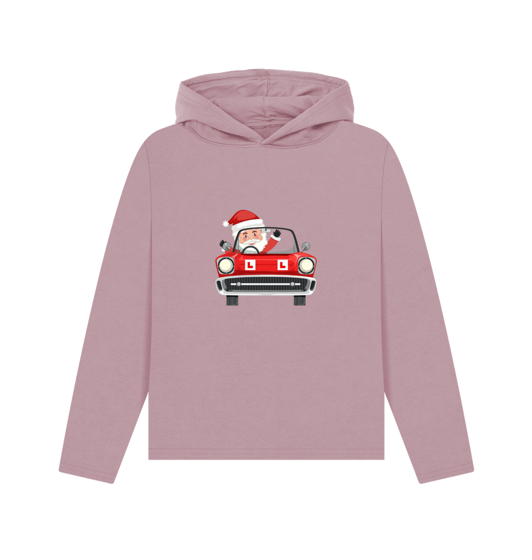 Mauve Printed Hoody Front