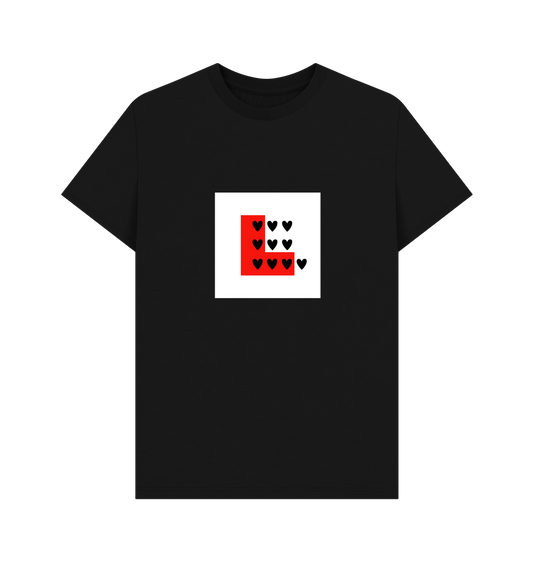 Black Printed T-shirt Front