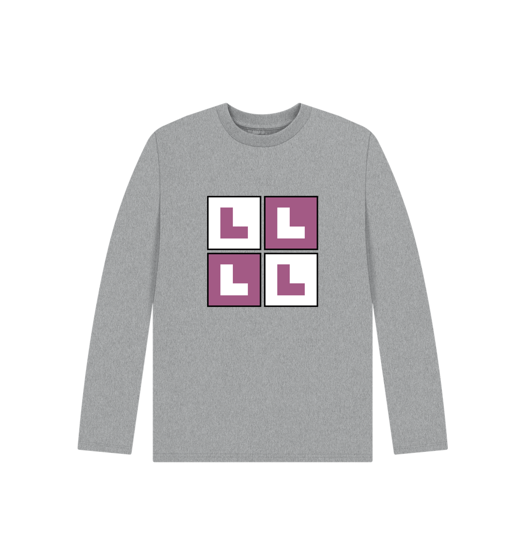 Athletic Grey Printed Kids T-Shirt Front