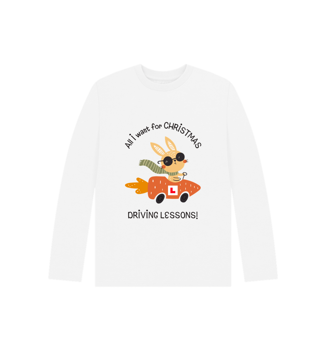 White Printed Kids T-Shirt Front