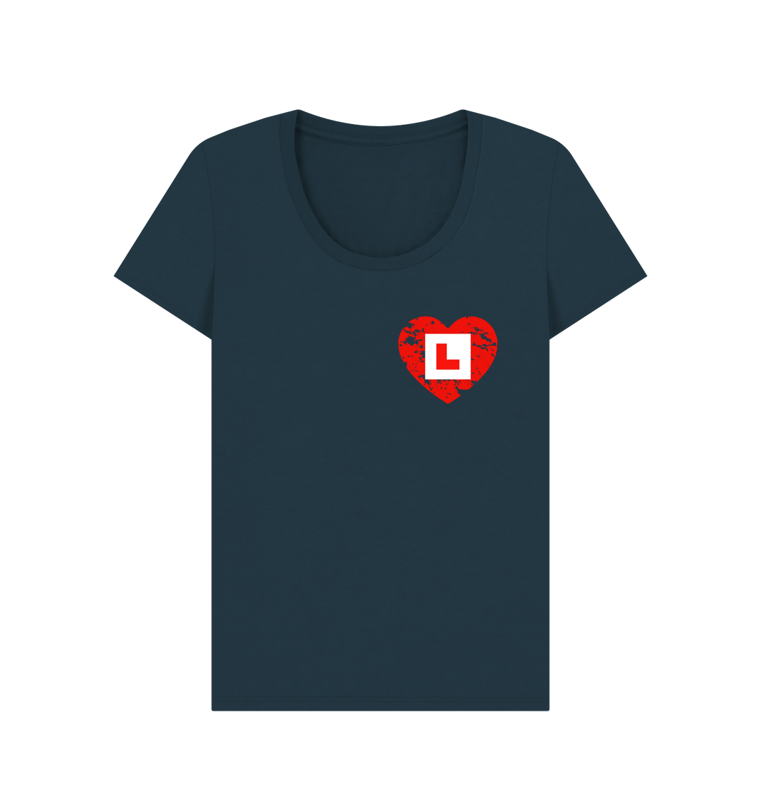 Denim Blue Printed T-shirt Front