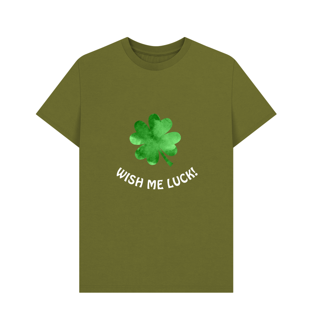 Moss Green Printed T-shirt Front