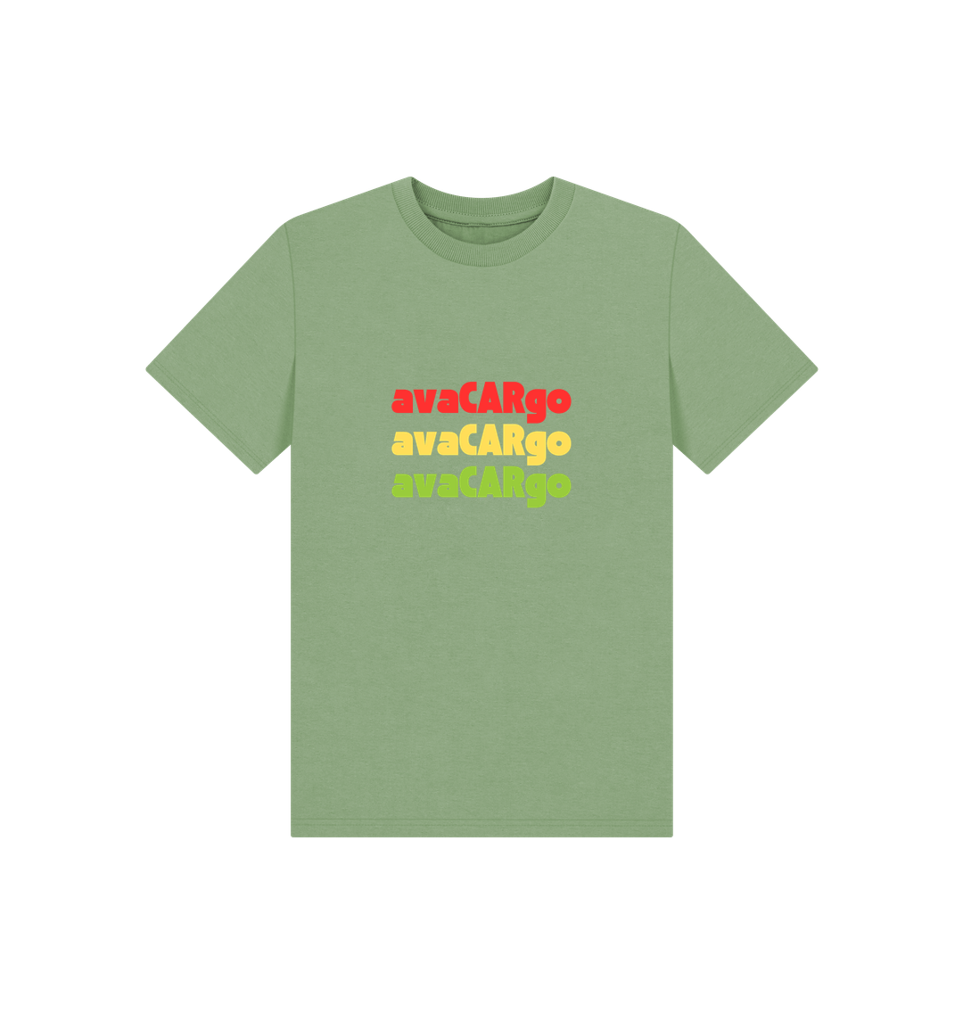 Sage Printed Kids T-Shirt Front