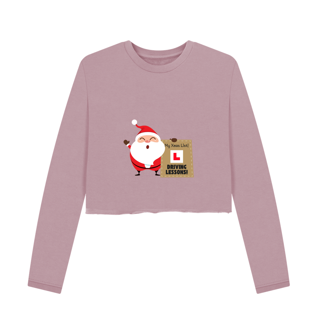 Mauve Printed Boxy Jumpers Front
