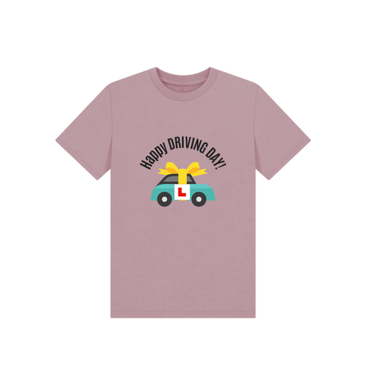 Mauve Happy DRIVING DAY! - junior t-shirt