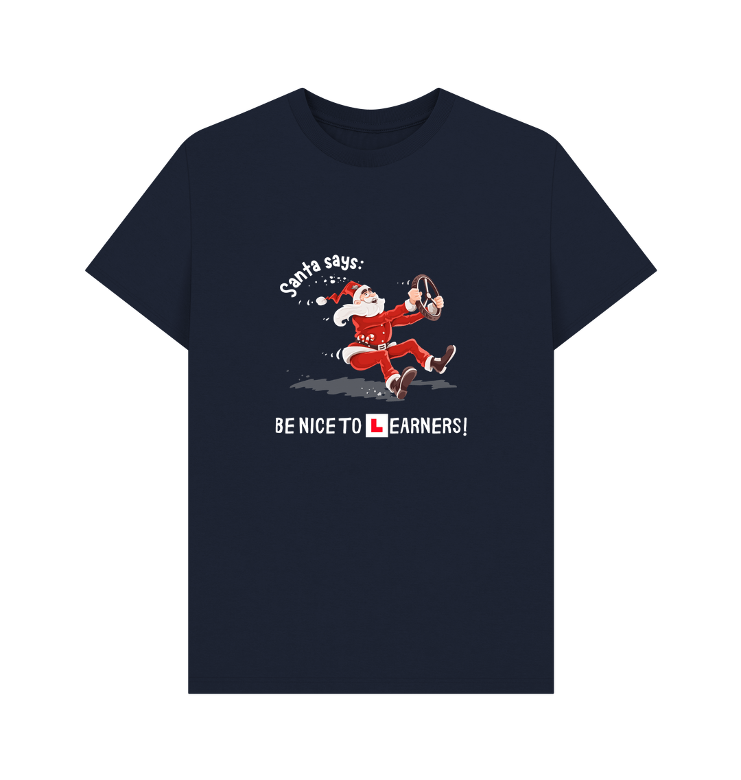 Navy Blue Printed T-shirt Front