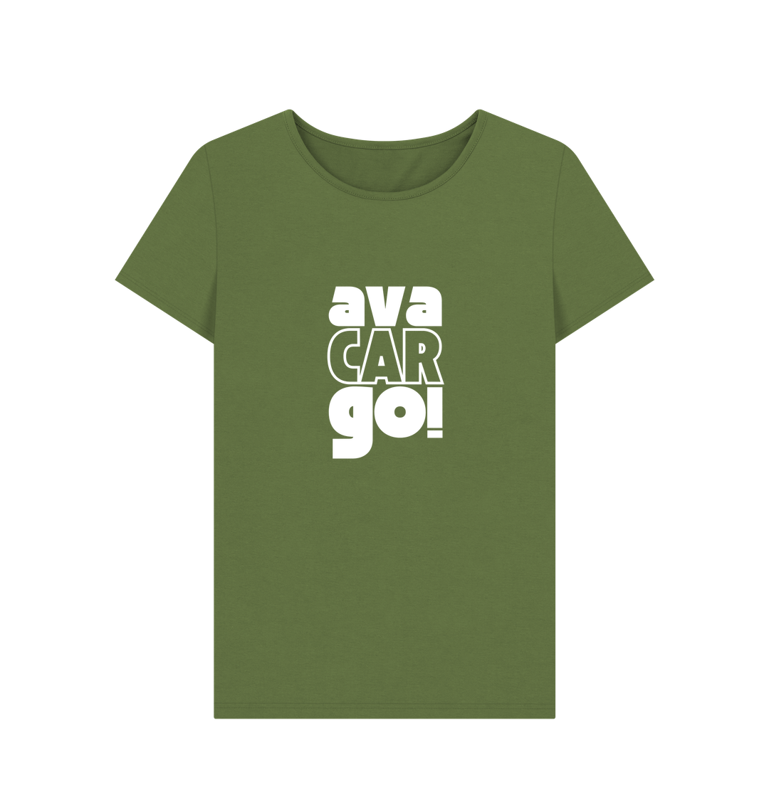 Khaki Printed T-shirt Front