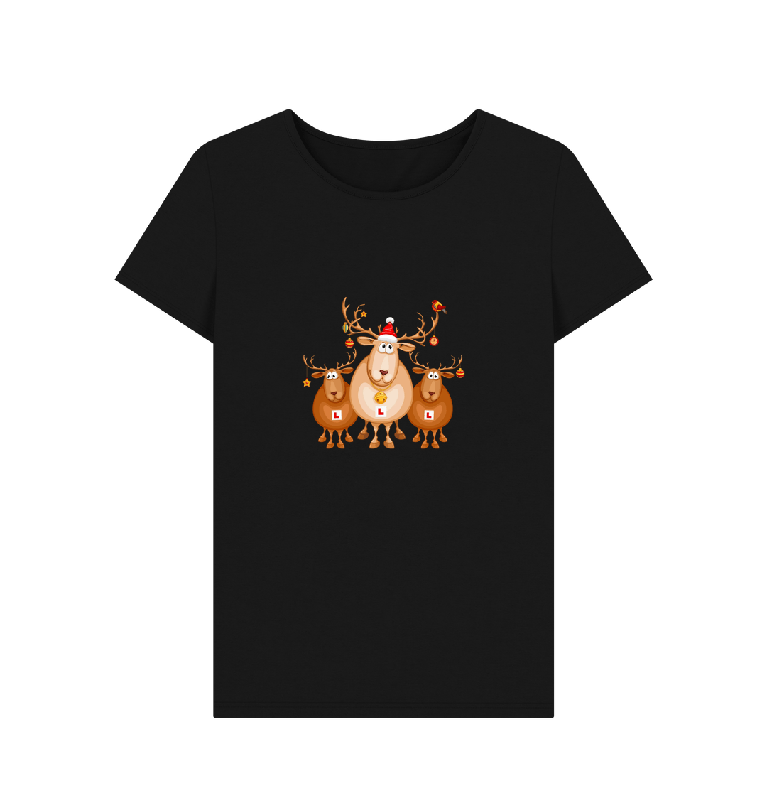Black Printed T-shirt Front