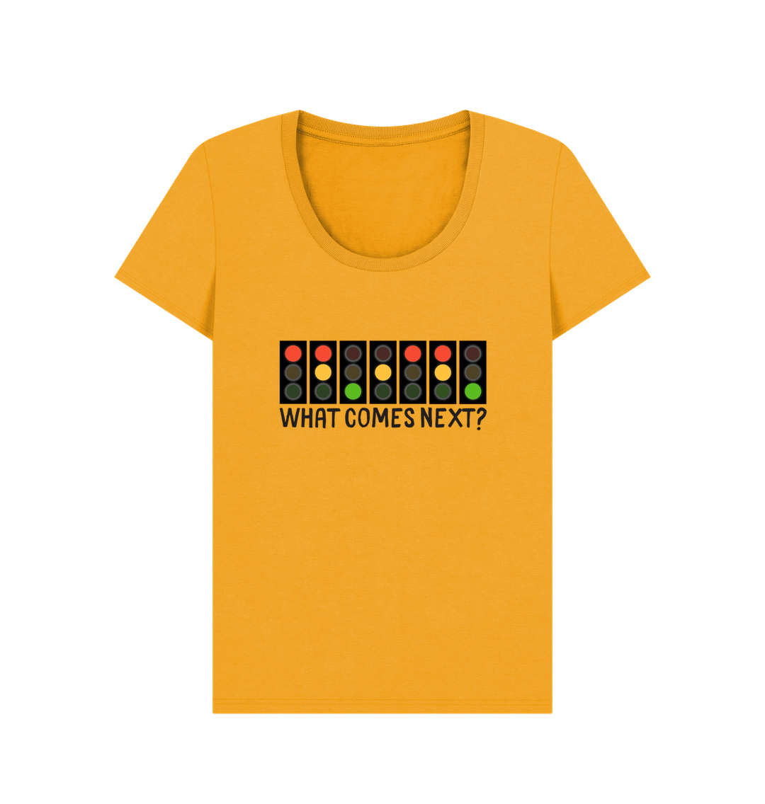 Mustard Printed T-shirt Front